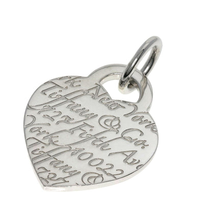 TIFFANY&Co.   Pendant top Notes Heart Silver Ladies