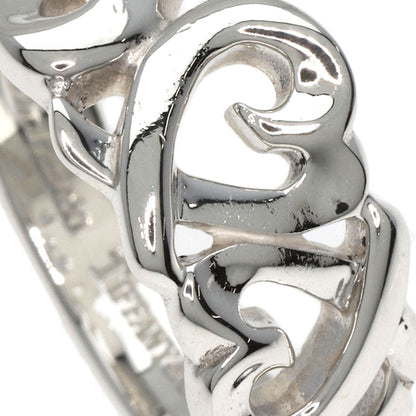 TIFFANY&Co.   Ring Triple rubbing heart Silver Ladies