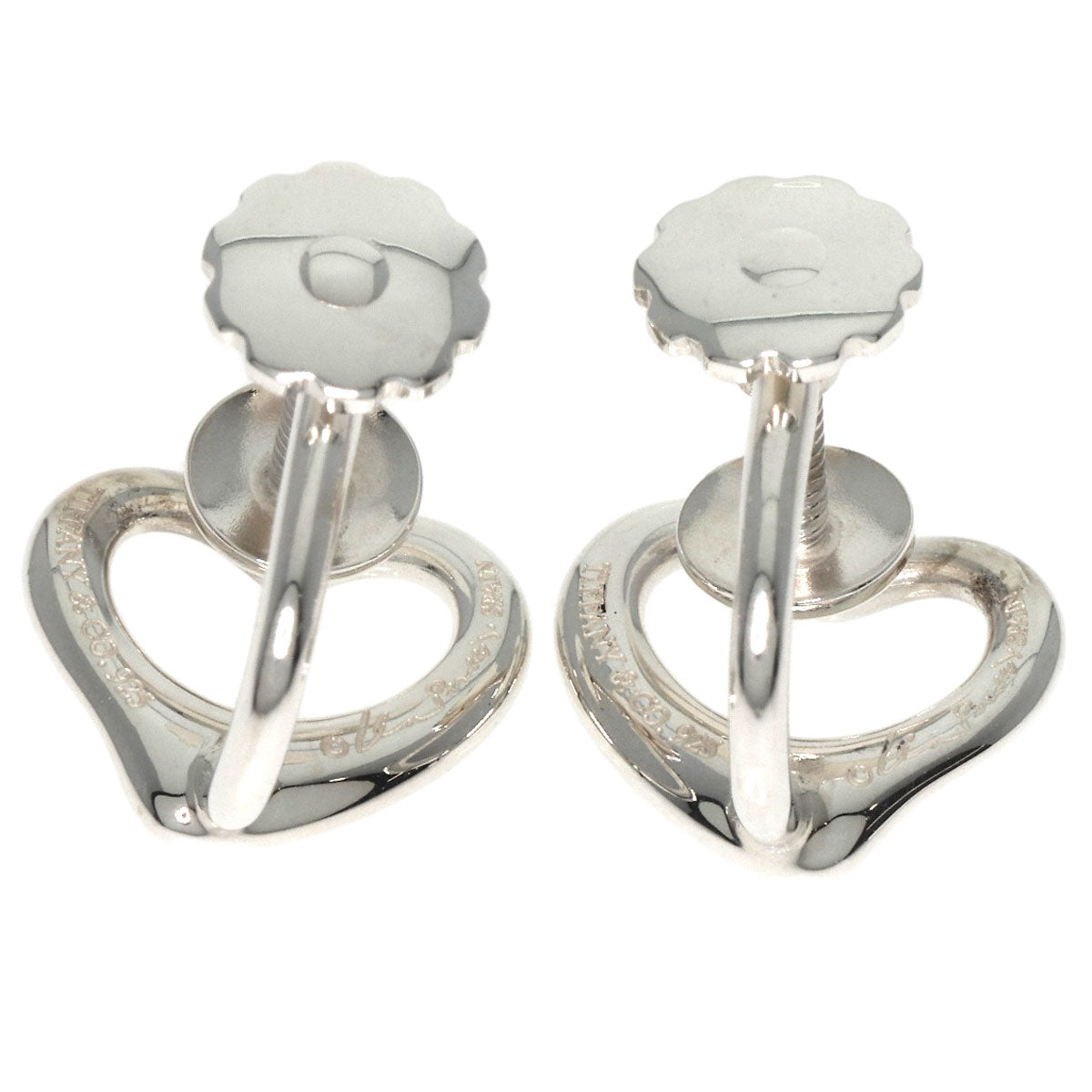 TIFFANY&Co.   Earring Open heart Silver Ladies