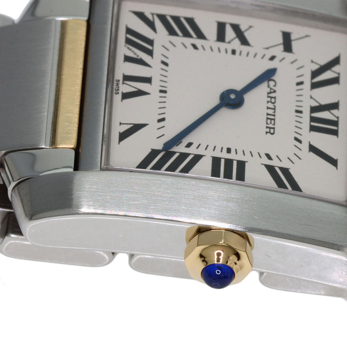 CARTIER Tank francaise MM Watches W51006Q4 Stainless Steel/SSxK18YG mens