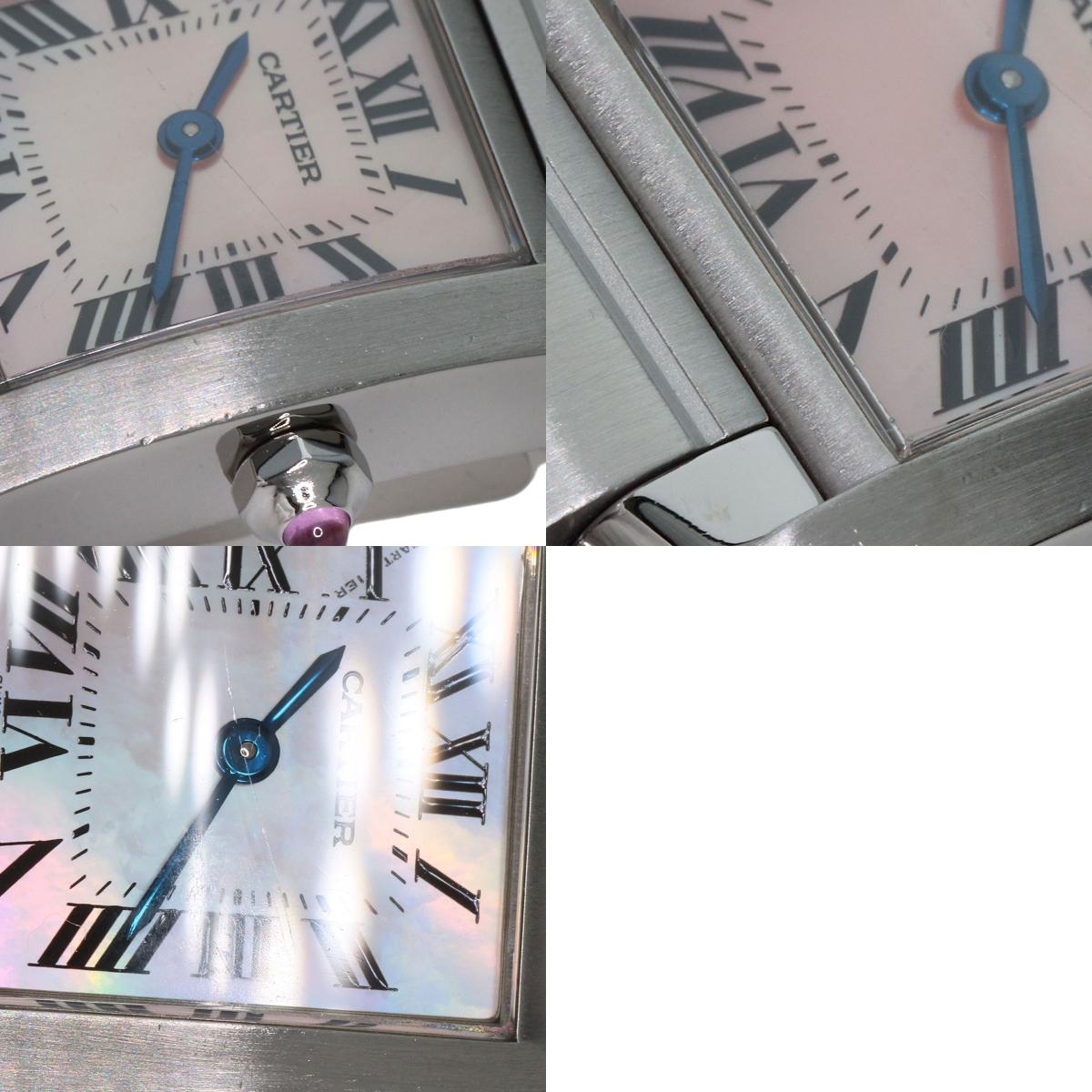 CARTIER Tank francaise SM Watches W51028Q3 Stainless Steel/Stainless Steel Ladies