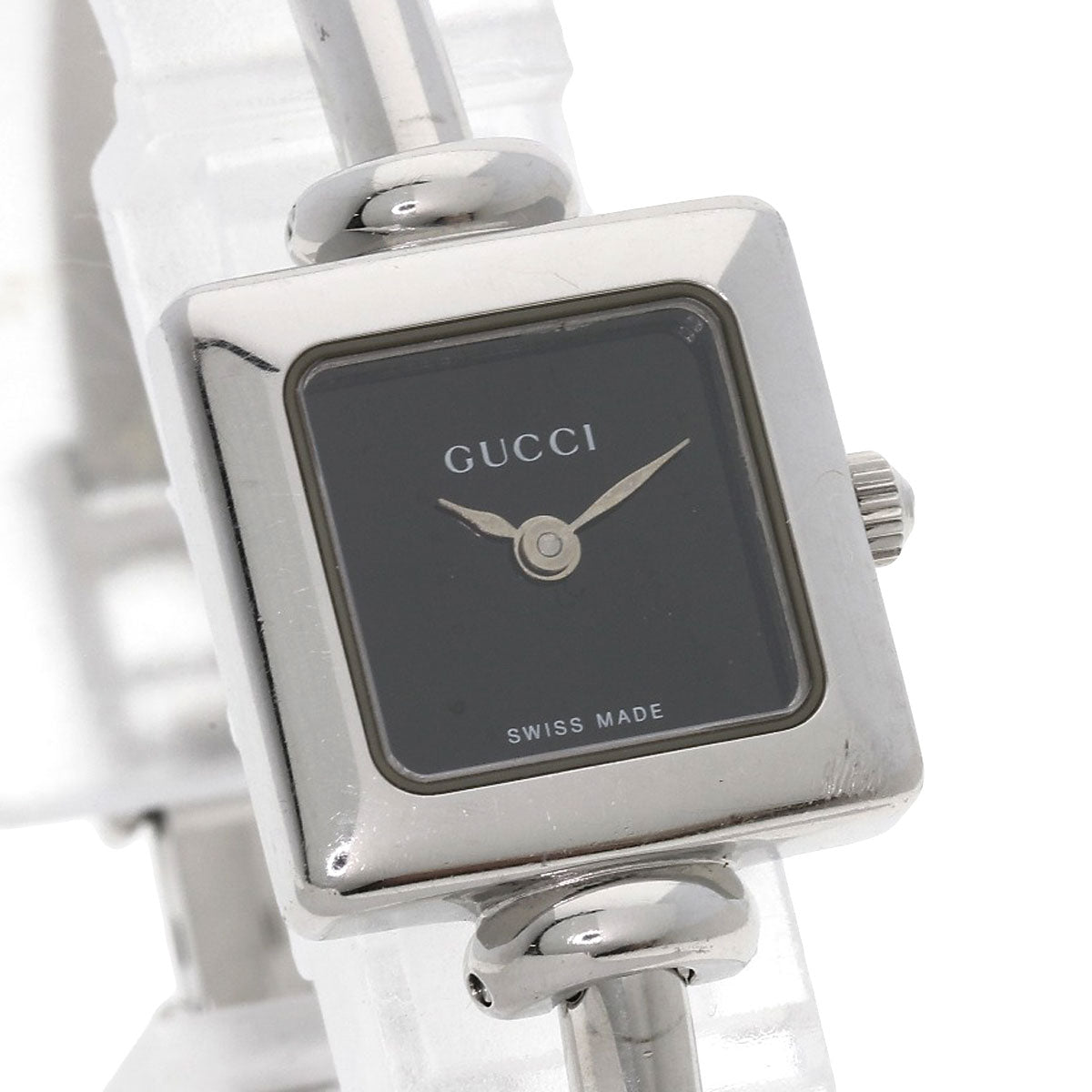 GUCCI Square face Watches 1900L Stainless Steel/Stainless Steel Ladies