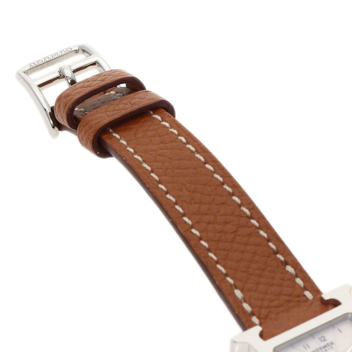 HERMES H watch mini Watches HH1.110 Stainless Steel/Leather Ladies
