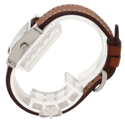 HERMES H watch mini Watches HH1.110 Stainless Steel/Leather Ladies