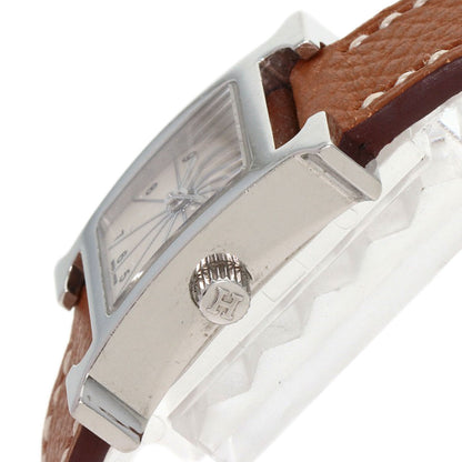 HERMES H watch mini Watches HH1.110 Stainless Steel/Leather Ladies