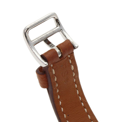 HERMES H watch mini Watches HH1.110 Stainless Steel/Leather Ladies