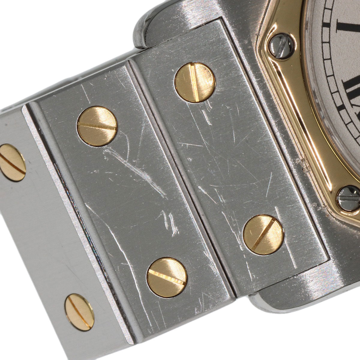 CARTIER Santos Octagon LM Watches Stainless Steel/SSxK18YG mens