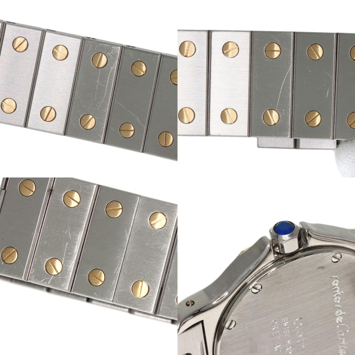 CARTIER Santos Octagon LM Watches Stainless Steel/SSxK18YG mens