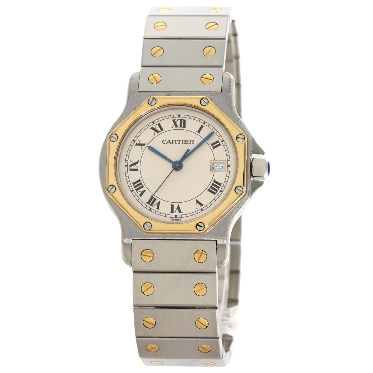 CARTIER Santos Octagon LM Watches Stainless Steel/SSxK18YG mens