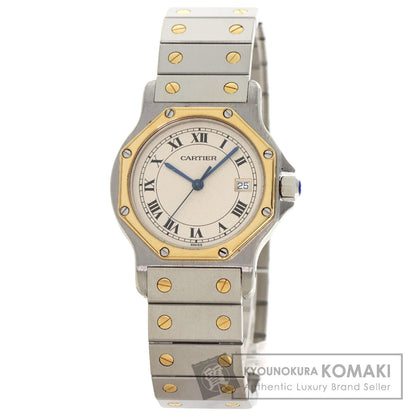 CARTIER Santos Octagon LM Watches Stainless Steel/SSxK18YG mens