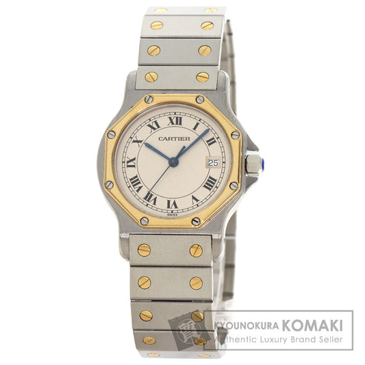 CARTIER Santos Octagon LM Watches Stainless Steel/SSxK18YG mens