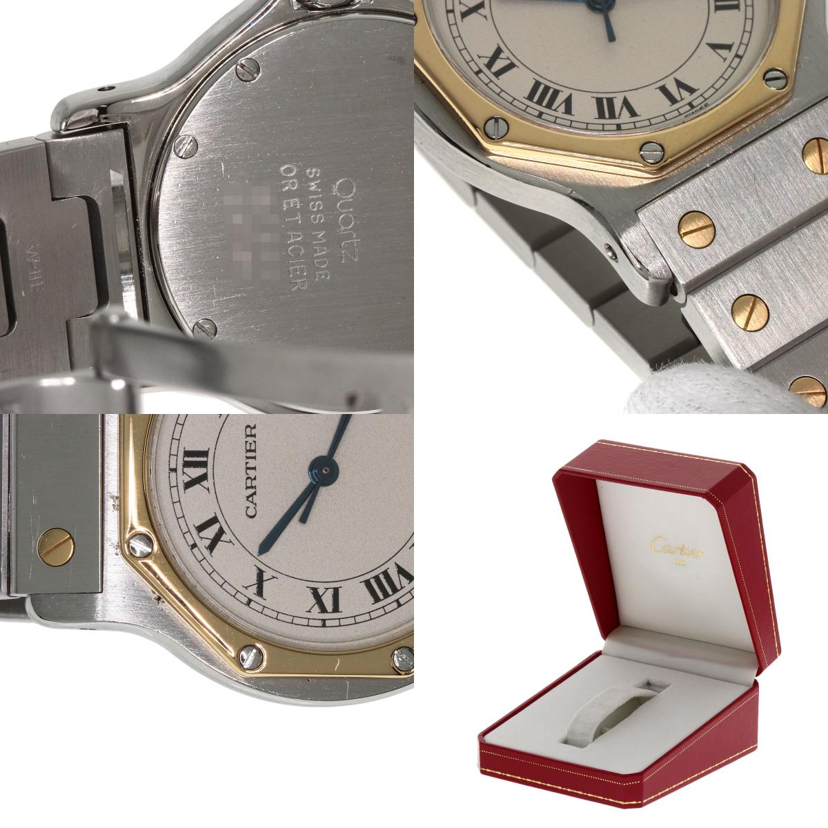 CARTIER Santos Octagon LM Watches Stainless Steel/SSxK18YG mens