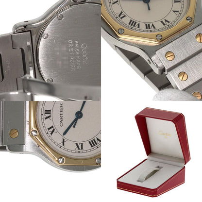 CARTIER Santos Octagon LM Watches Stainless Steel/SSxK18YG mens