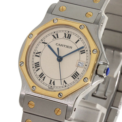 CARTIER Santos Octagon LM Watches Stainless Steel/SSxK18YG mens
