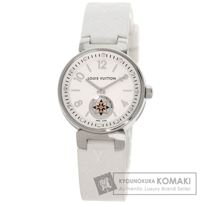 LOUIS VUITTON Tambour Moon Star Watches Q8J10 Stainless Steel/Rubber Ladies