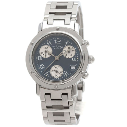 HERMES Clipper Chronograph Watches CL1.310 Stainless Steel/Stainless Steel Ladies