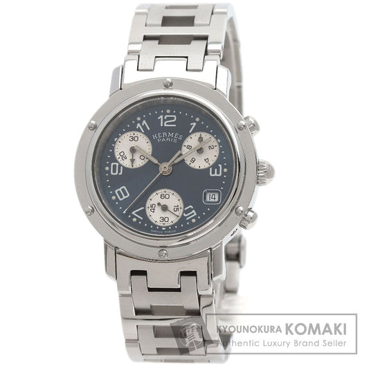 HERMES Clipper Chronograph Watches CL1.310 Stainless Steel/Stainless Steel Ladies