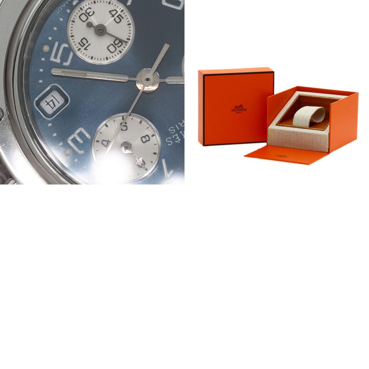 HERMES Clipper Chronograph Watches CL1.310 Stainless Steel/Stainless Steel Ladies