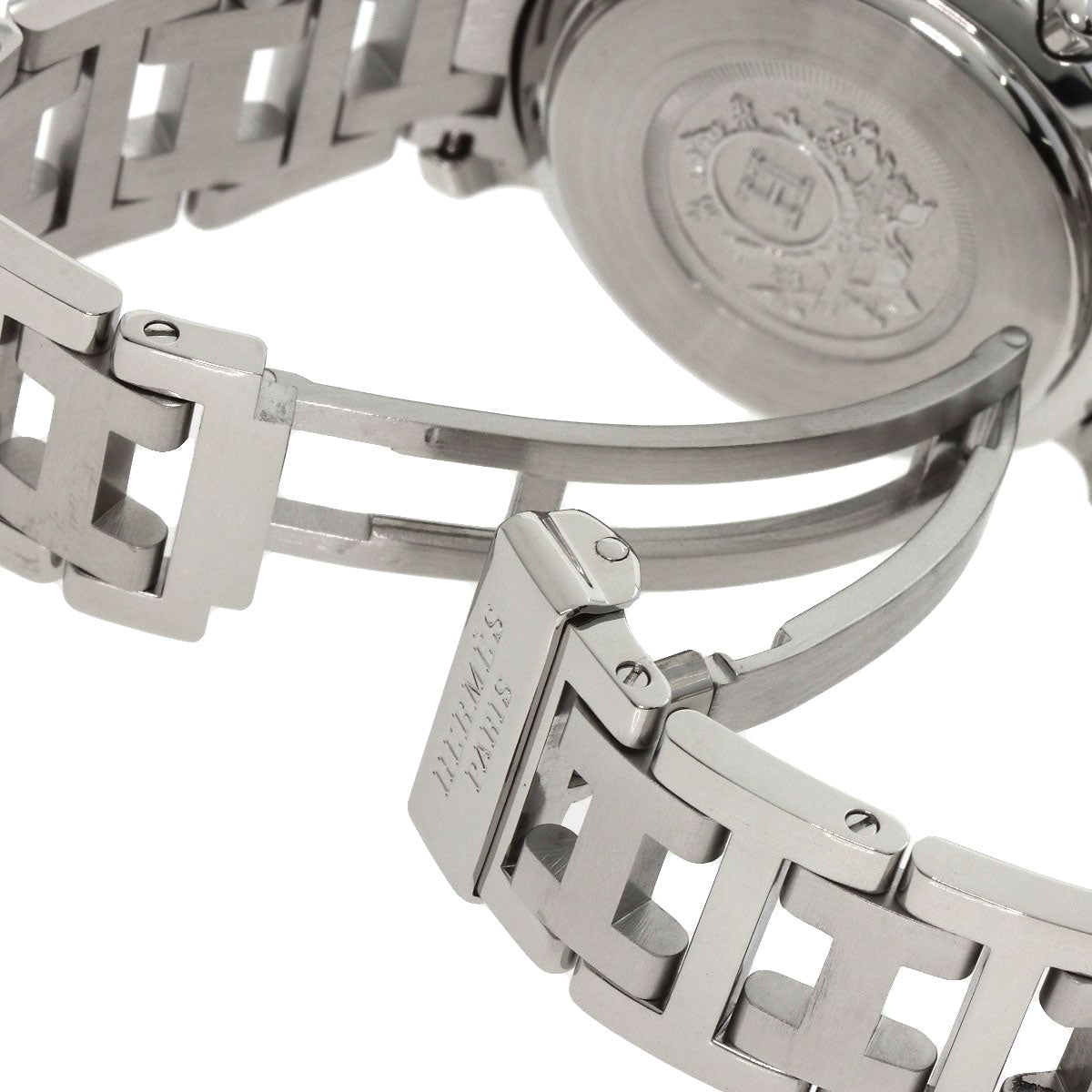 HERMES Clipper Chronograph Watches CL1.310 Stainless Steel/Stainless Steel Ladies