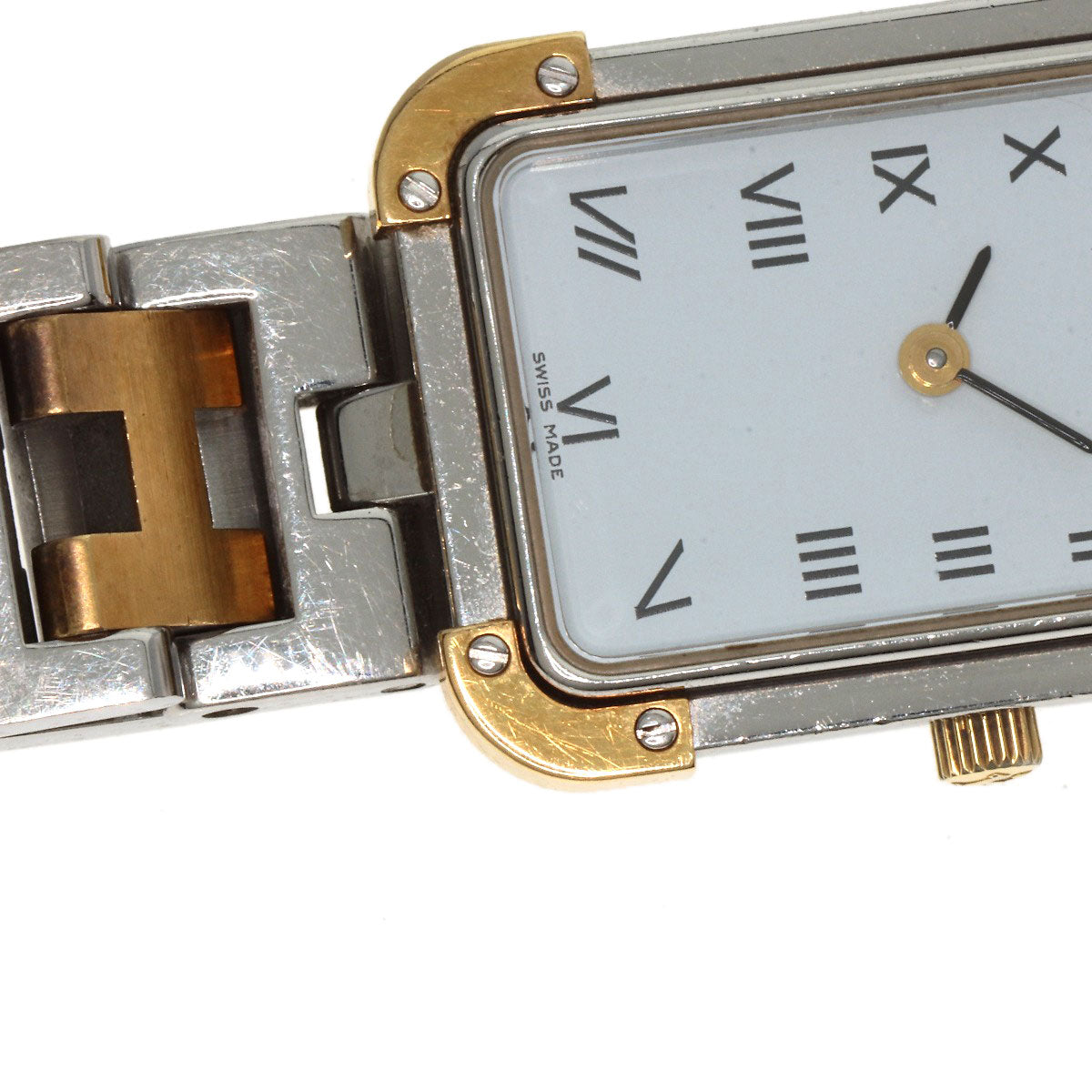 HERMES Clojure Watches CR1.220 Stainless Steel/SSxGP Ladies