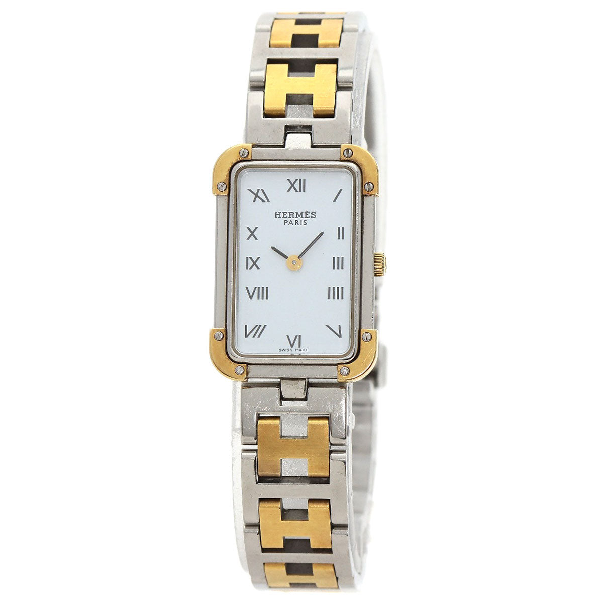 HERMES Clojure Watches CR1.220 Stainless Steel/SSxGP Ladies