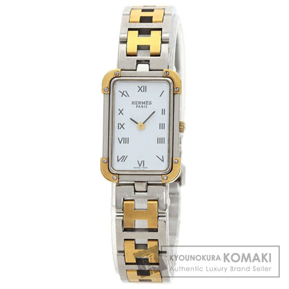 HERMES Clojure Watches CR1.220 Stainless Steel/SSxGP Ladies