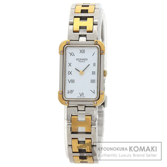HERMES Clojure Watches CR1.220 Stainless Steel/SSxGP Ladies