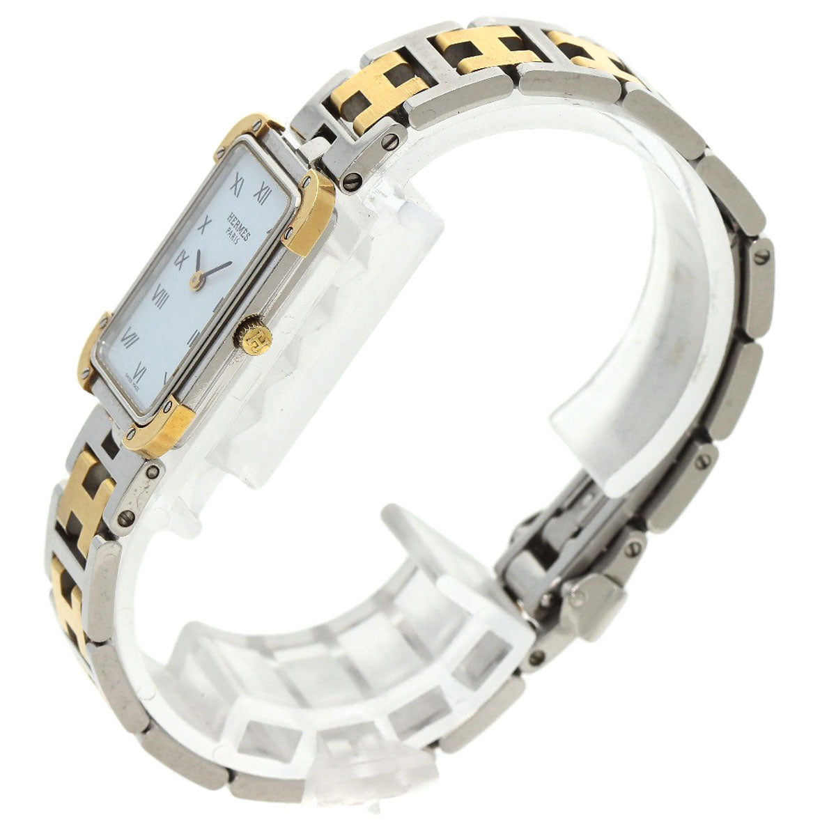 HERMES Clojure Watches CR1.220 Stainless Steel/SSxGP Ladies