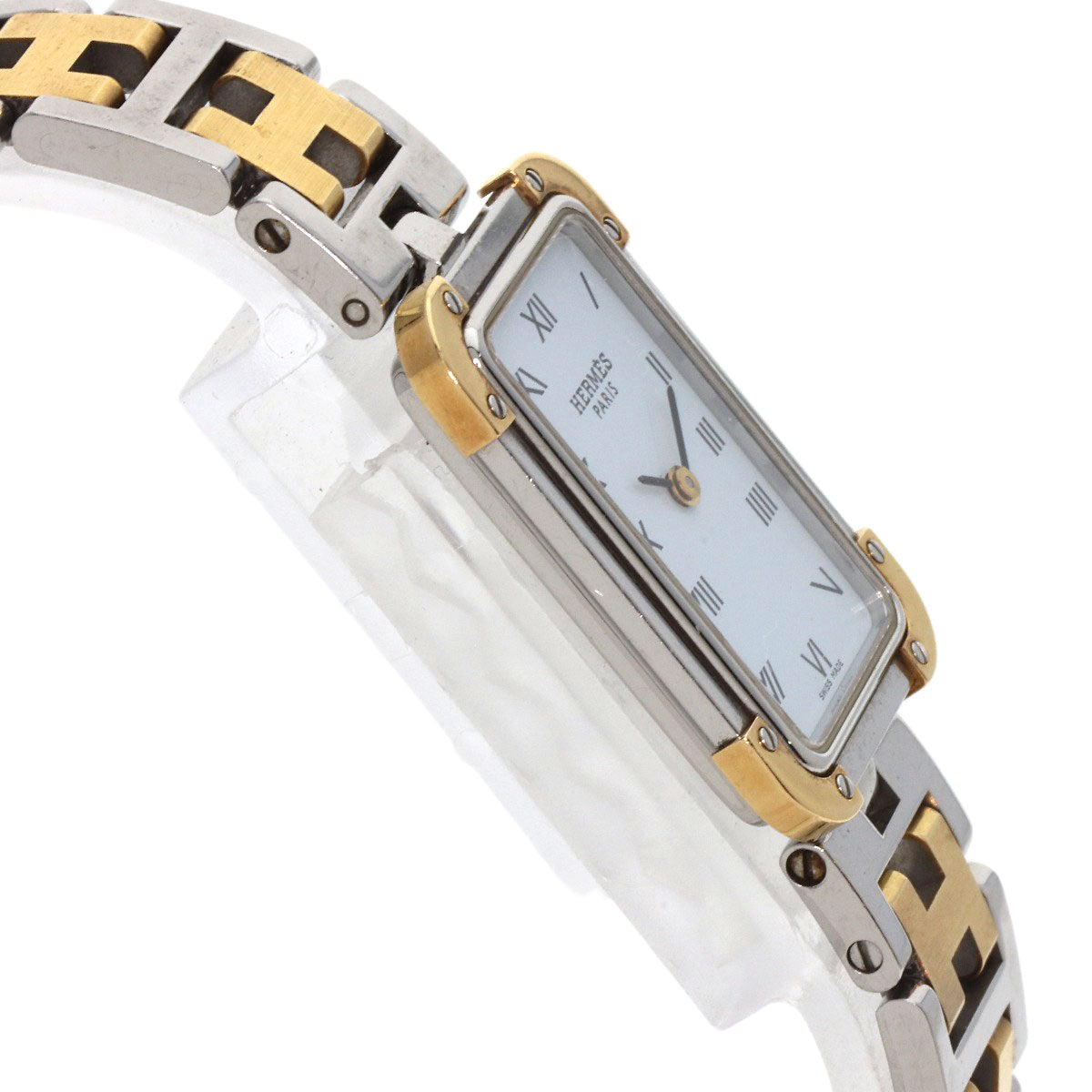 HERMES Clojure Watches CR1.220 Stainless Steel/SSxGP Ladies