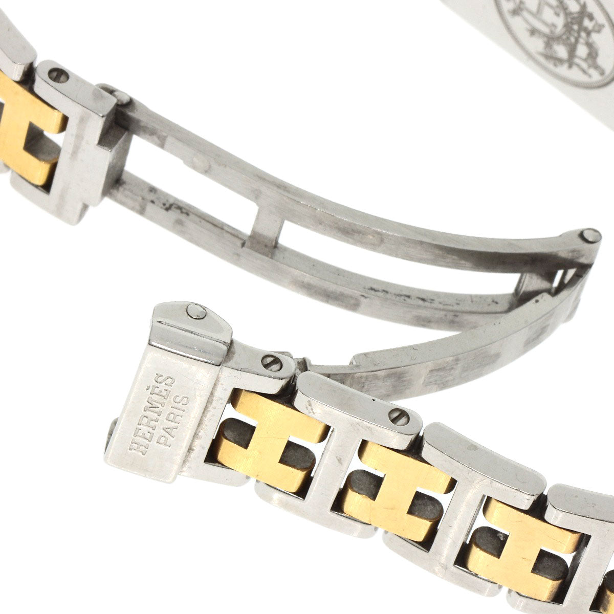 HERMES Clojure Watches CR1.220 Stainless Steel/SSxGP Ladies