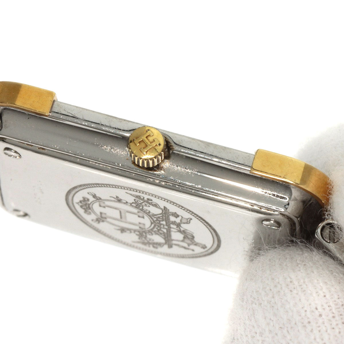 HERMES Clojure Watches CR1.220 Stainless Steel/SSxGP Ladies