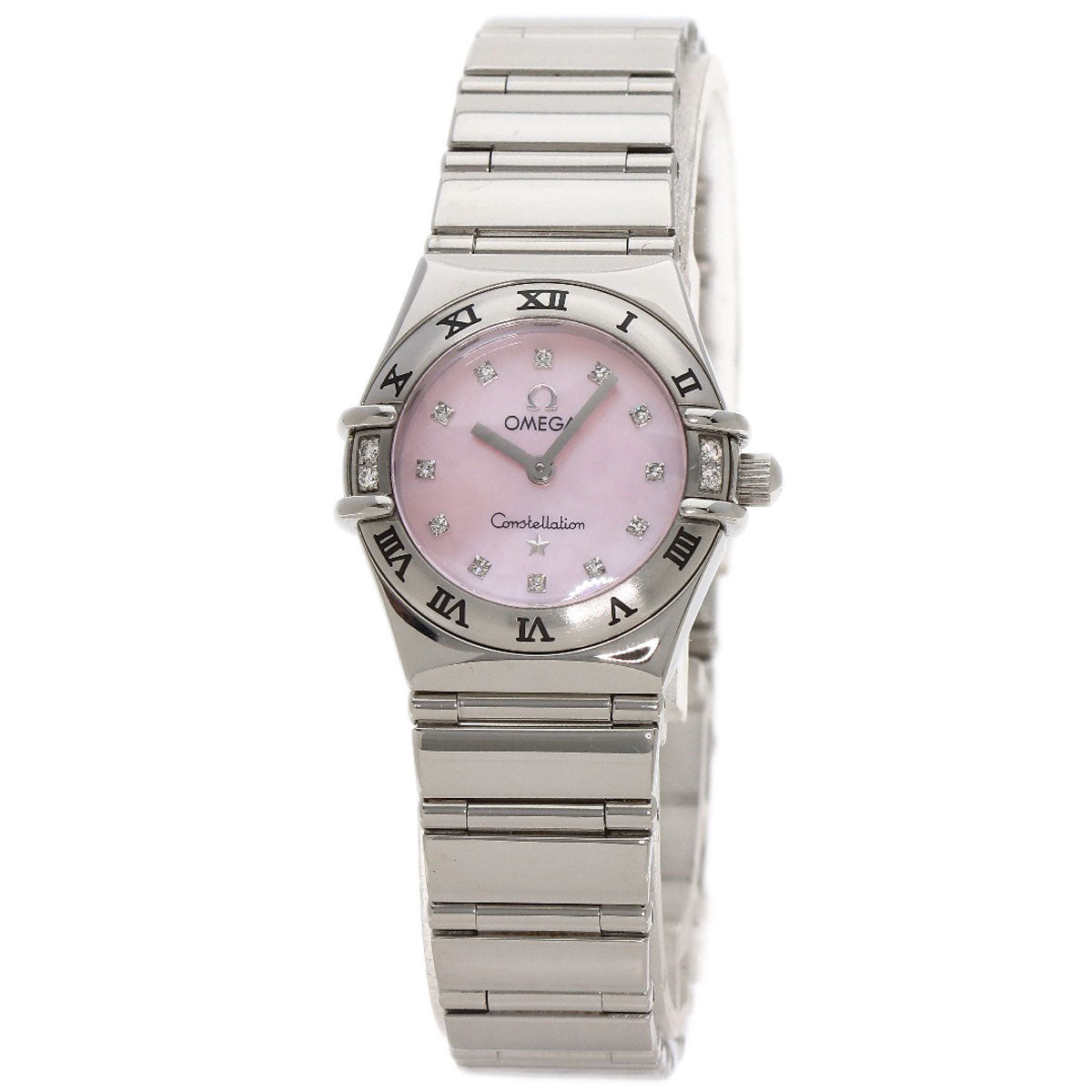 OMEGA Constellation Mini My Choice 4P 12P Diamond Watches 1566.66 Stainless Steel/Stainless Steel Ladies