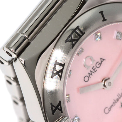 OMEGA Constellation Mini My Choice 4P 12P Diamond Watches 1566.66 Stainless Steel/Stainless Steel Ladies