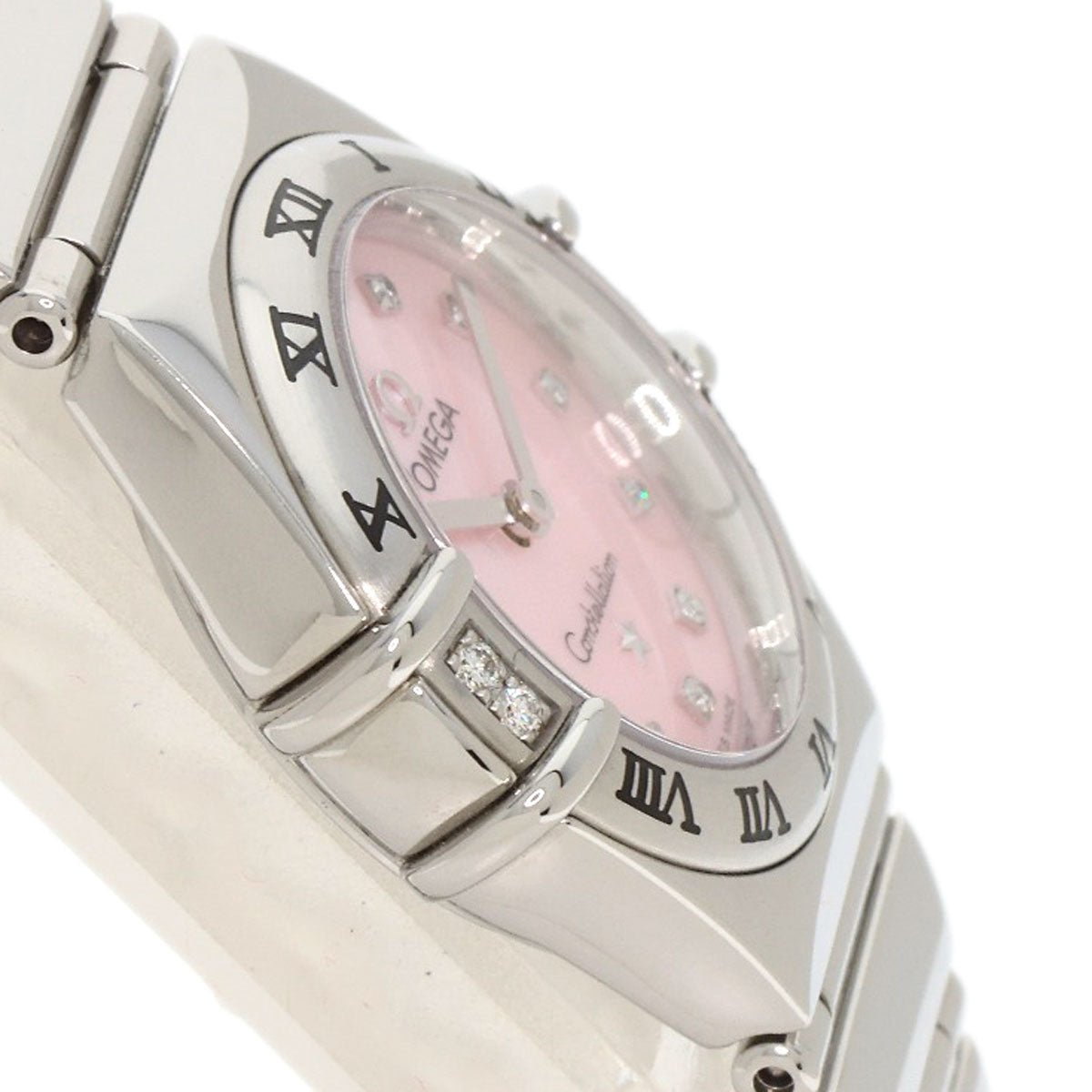 OMEGA Constellation Mini My Choice 4P 12P Diamond Watches 1566.66 Stainless Steel/Stainless Steel Ladies