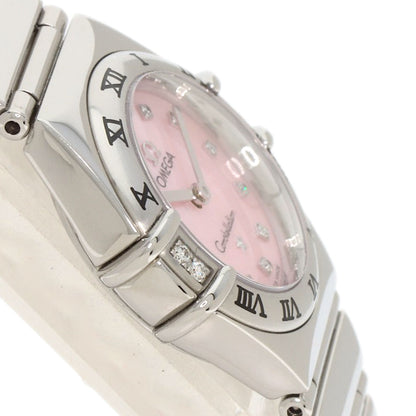 OMEGA Constellation Mini My Choice 4P 12P Diamond Watches 1566.66 Stainless Steel/Stainless Steel Ladies