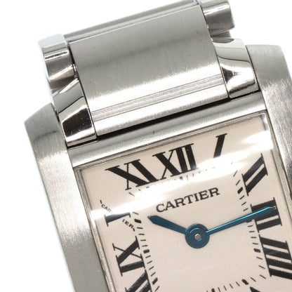 CARTIER Tank francaise SM Watches W51008Q3 Stainless Steel/Stainless Steel Ladies