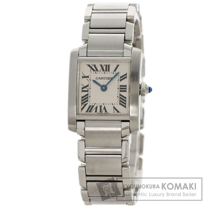 CARTIER Tank francaise SM Watches W51008Q3 Stainless Steel/Stainless Steel Ladies