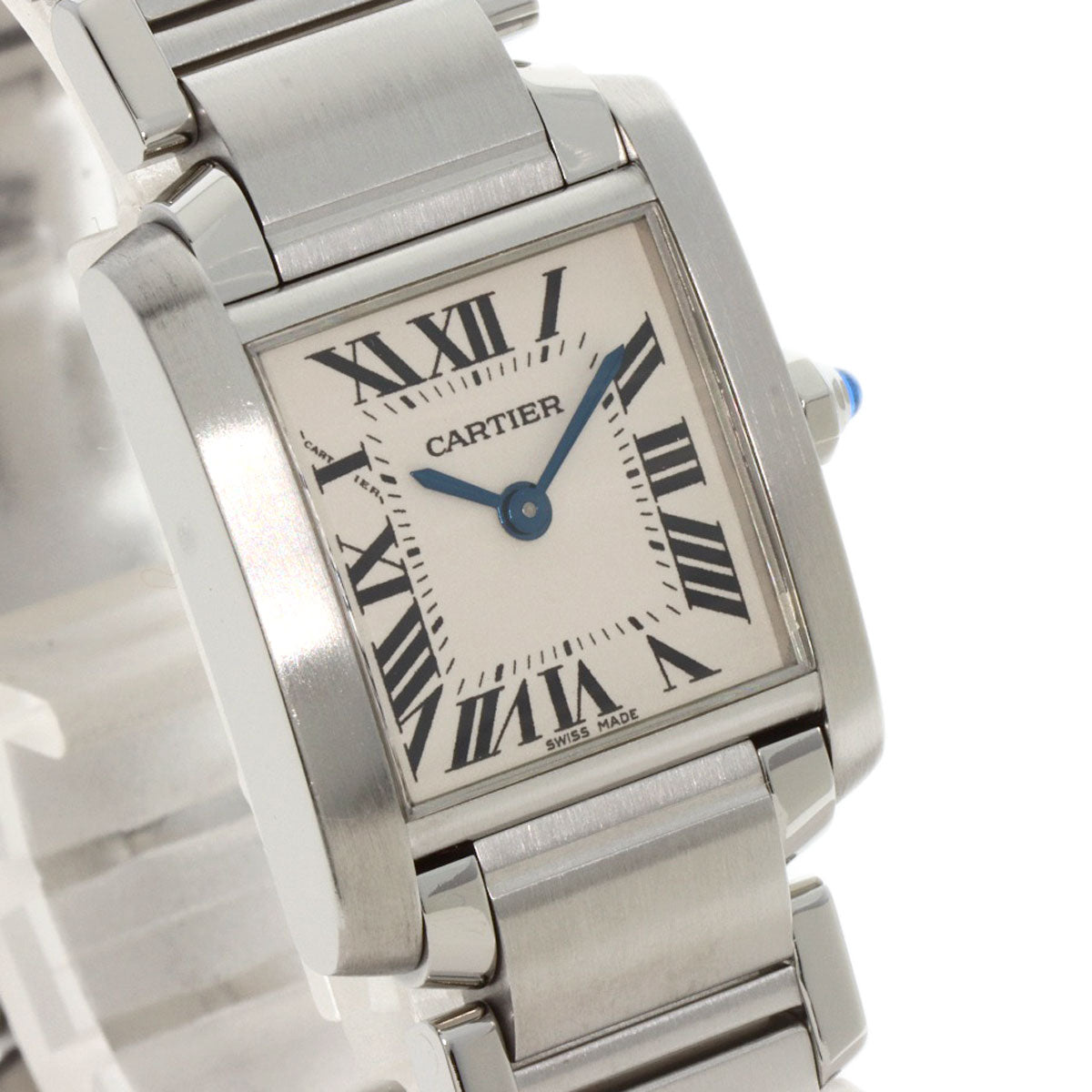 CARTIER Tank francaise SM Watches W51008Q3 Stainless Steel/Stainless Steel Ladies