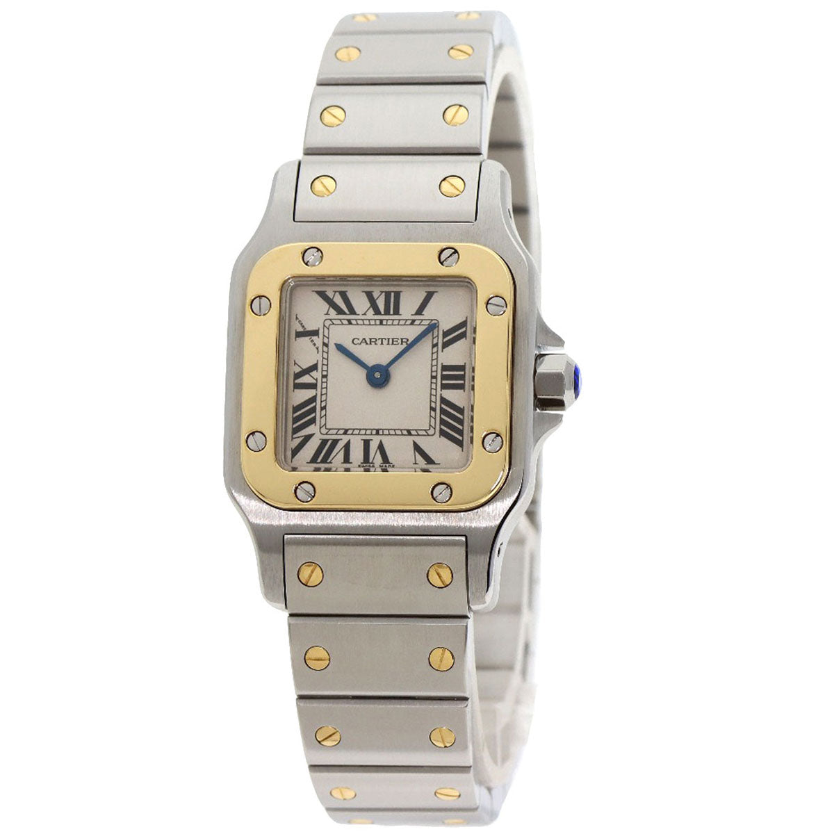 CARTIER Santosgalbe SM Watches W20012C4 Stainless Steel/SSxK18YG Ladies