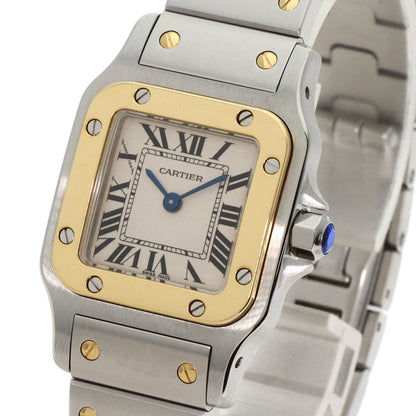 CARTIER Santosgalbe SM Watches W20012C4 Stainless Steel/SSxK18YG Ladies