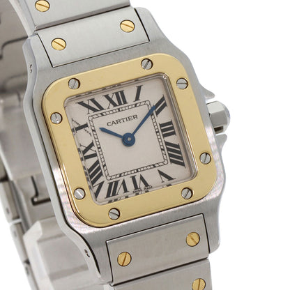 CARTIER Santosgalbe SM Watches W20012C4 Stainless Steel/SSxK18YG Ladies