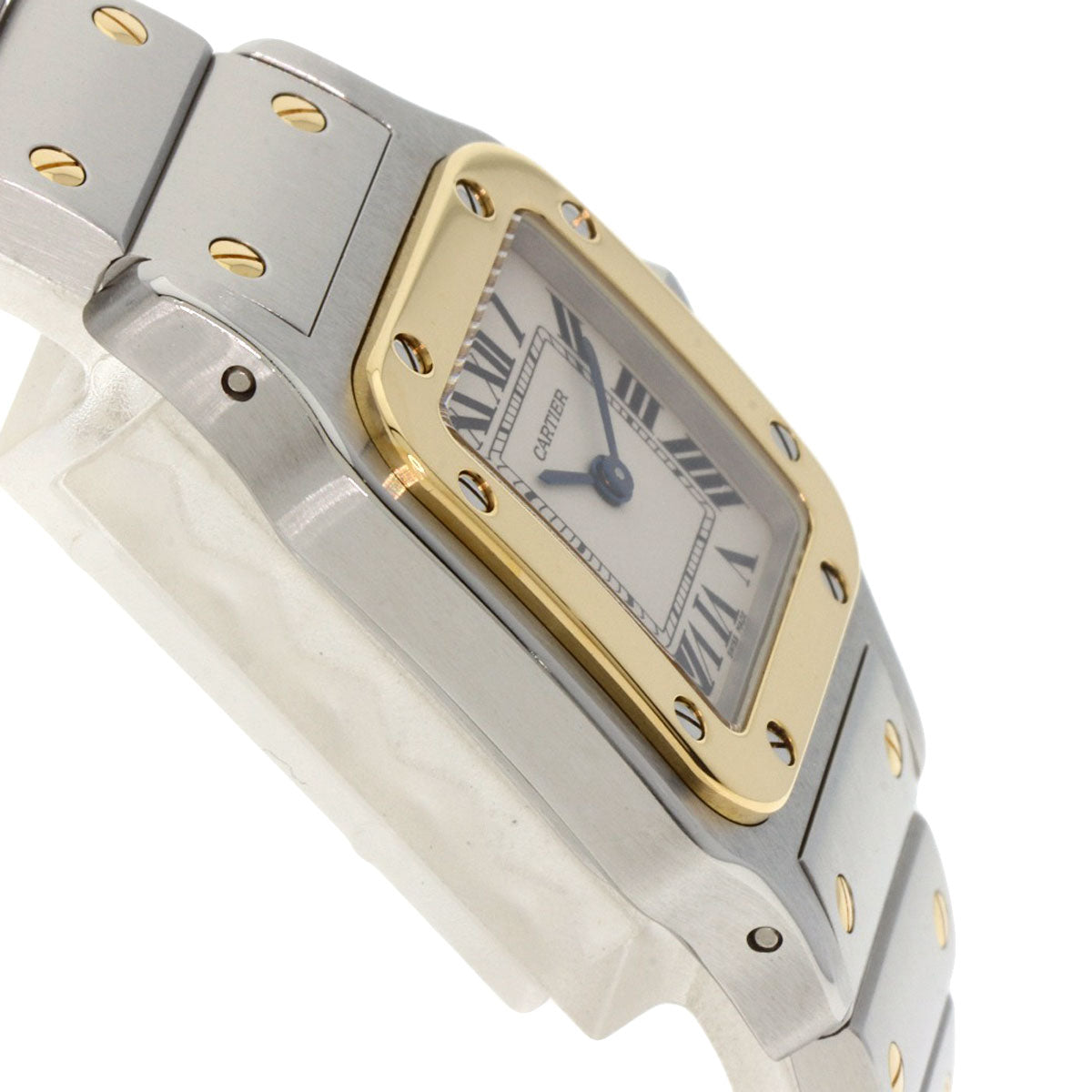 CARTIER Santosgalbe SM Watches W20012C4 Stainless Steel/SSxK18YG Ladies