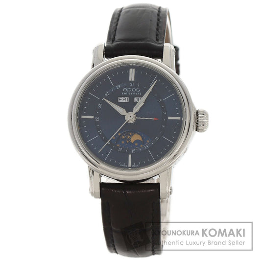 EPOS Moon Phase Emotion Watches  Stainless Steel/Leather mens