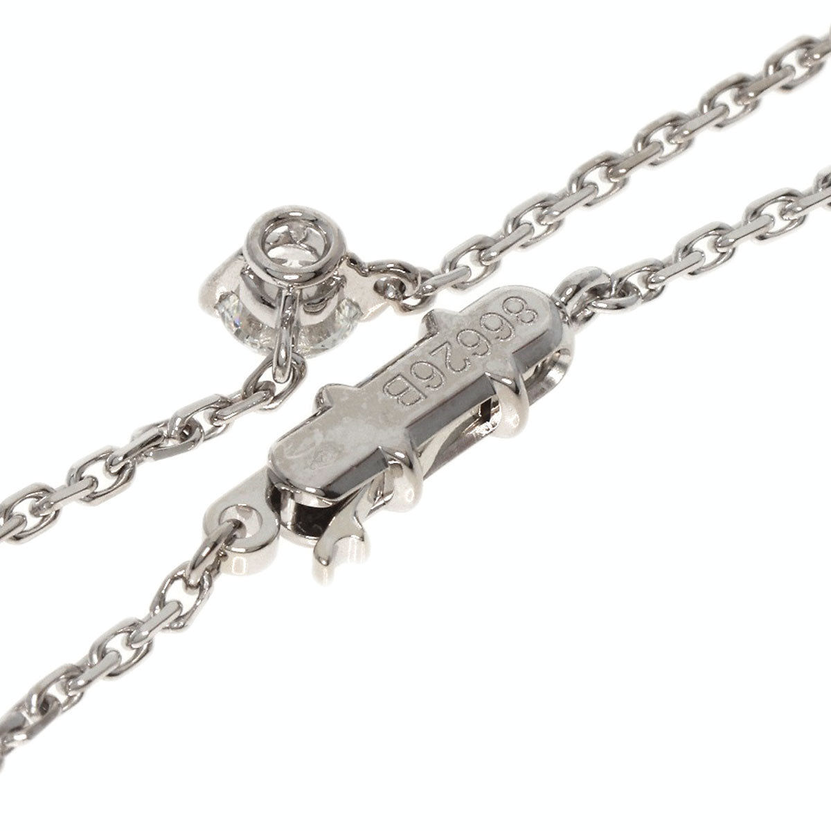 CARTIER   Necklace Diamond G-VS1-V K18 White Gold Ladies