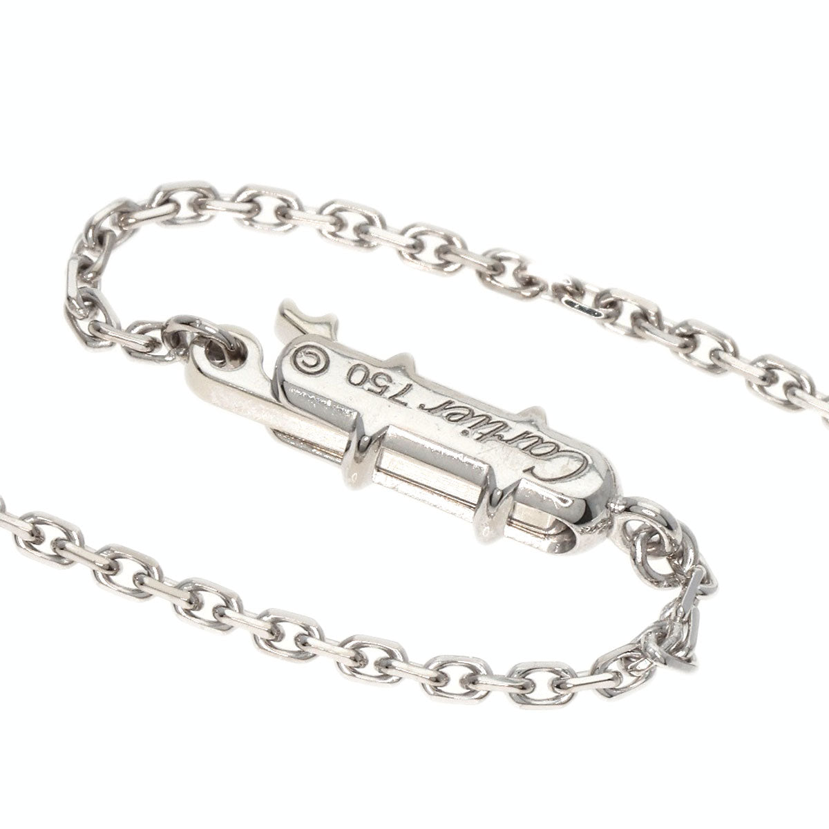 CARTIER   Necklace Diamond G-VS1-V K18 White Gold Ladies