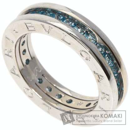 BVLGARI   Ring B.zero1 XS 1 band Blue Topaz K18 White Gold Ladies