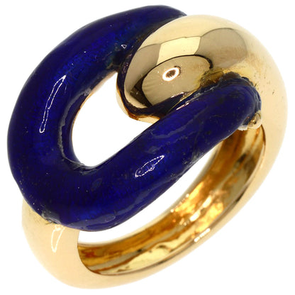 Boucheron   Ring Enamel K18 Yellow Gold Ladies