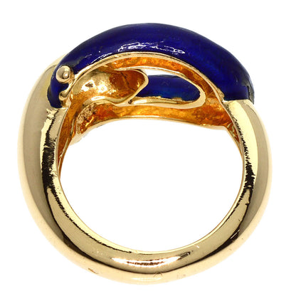 Boucheron   Ring Enamel K18 Yellow Gold Ladies