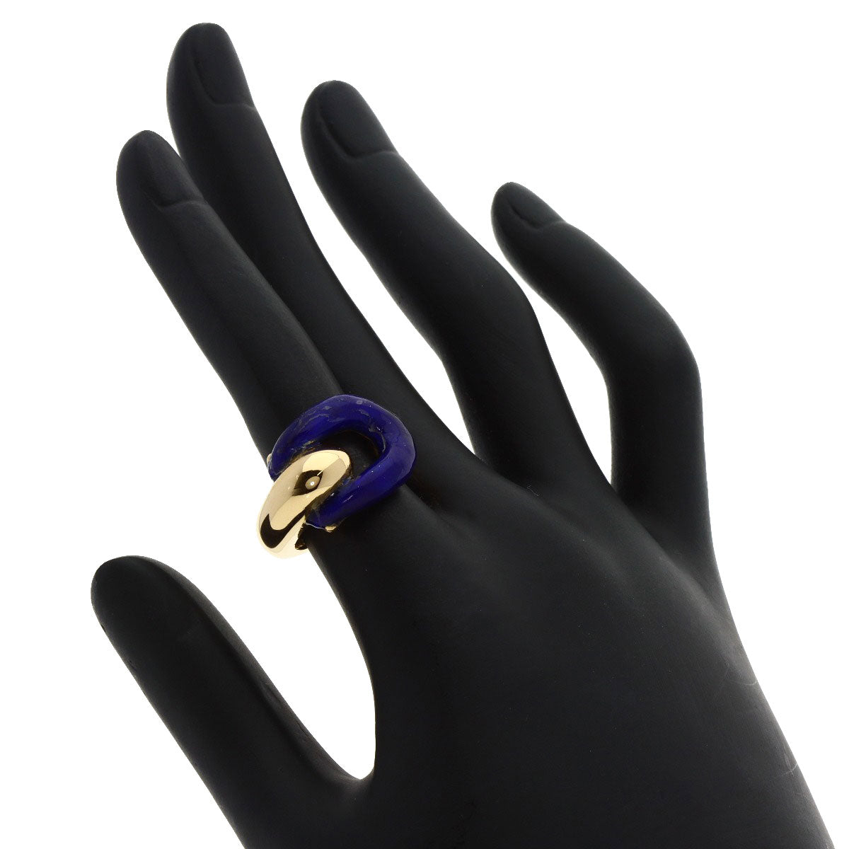 Boucheron   Ring Enamel K18 Yellow Gold Ladies