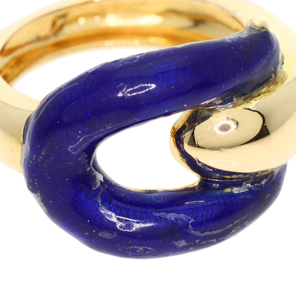 Boucheron   Ring Enamel K18 Yellow Gold Ladies